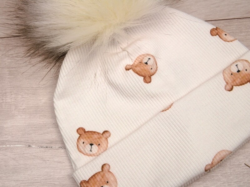 Czapka prążkowana (Teddy bear)
