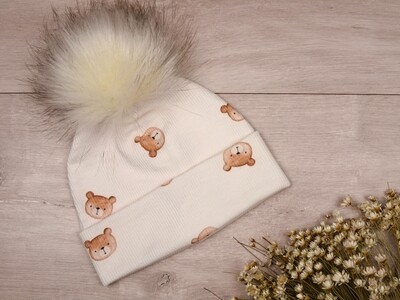 Czapka prążkowana (Teddy bear)