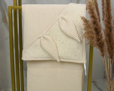 Ręcznik wafelkowo - muślinowy
