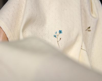 Ażurowy kocyk bawełniany
