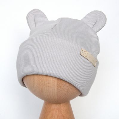 Czapka &quot;uszatka&quot; prążkowana