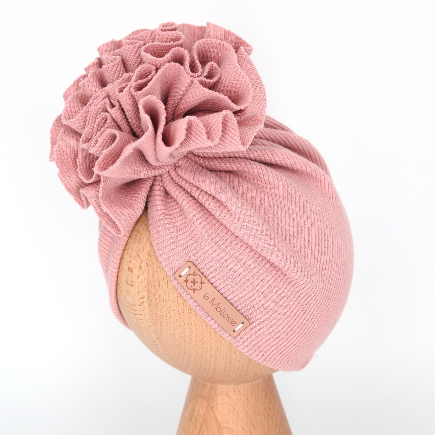 Turban prążek RÓŻA