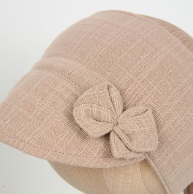 Muślinowy daszek/opaska z daszkiem LINEN LOOK