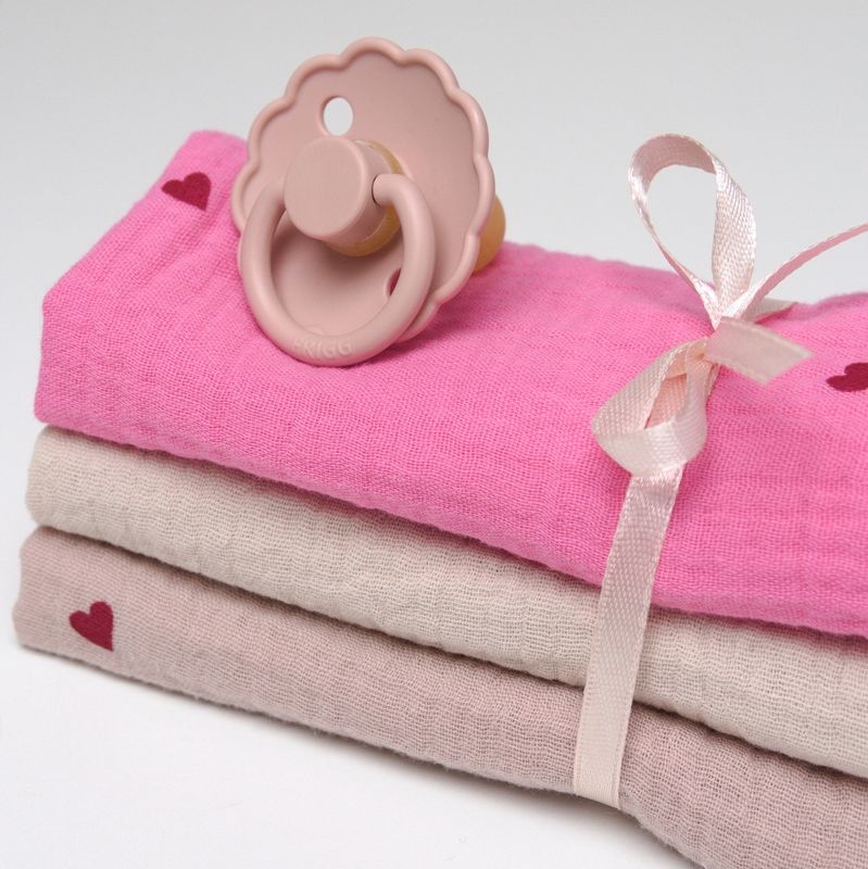 Mini pieluszki muślinowe - ulewajki (3 szt.)