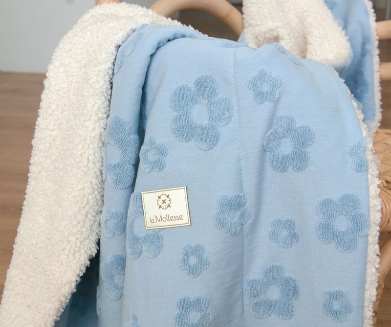 Kocyk bawełniany z lekkim barankiem