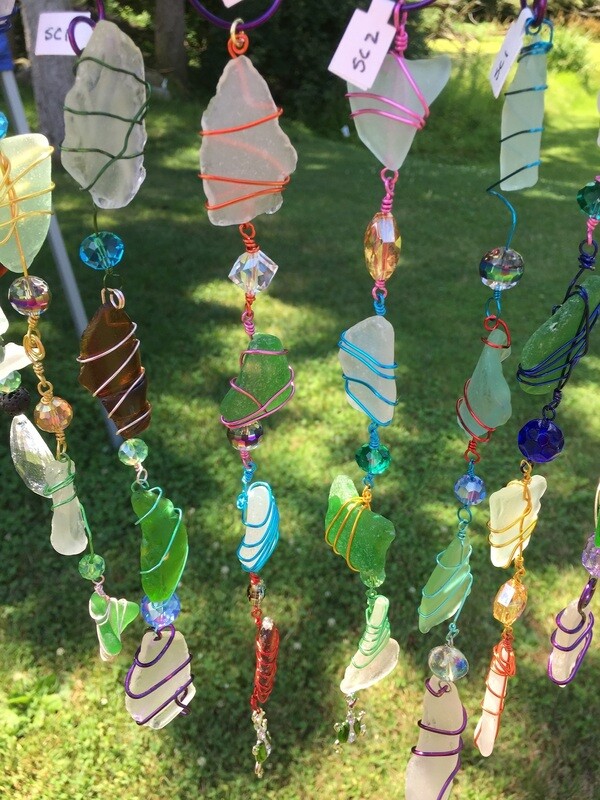 Genuine Sea Glass Mobile Suncatcher