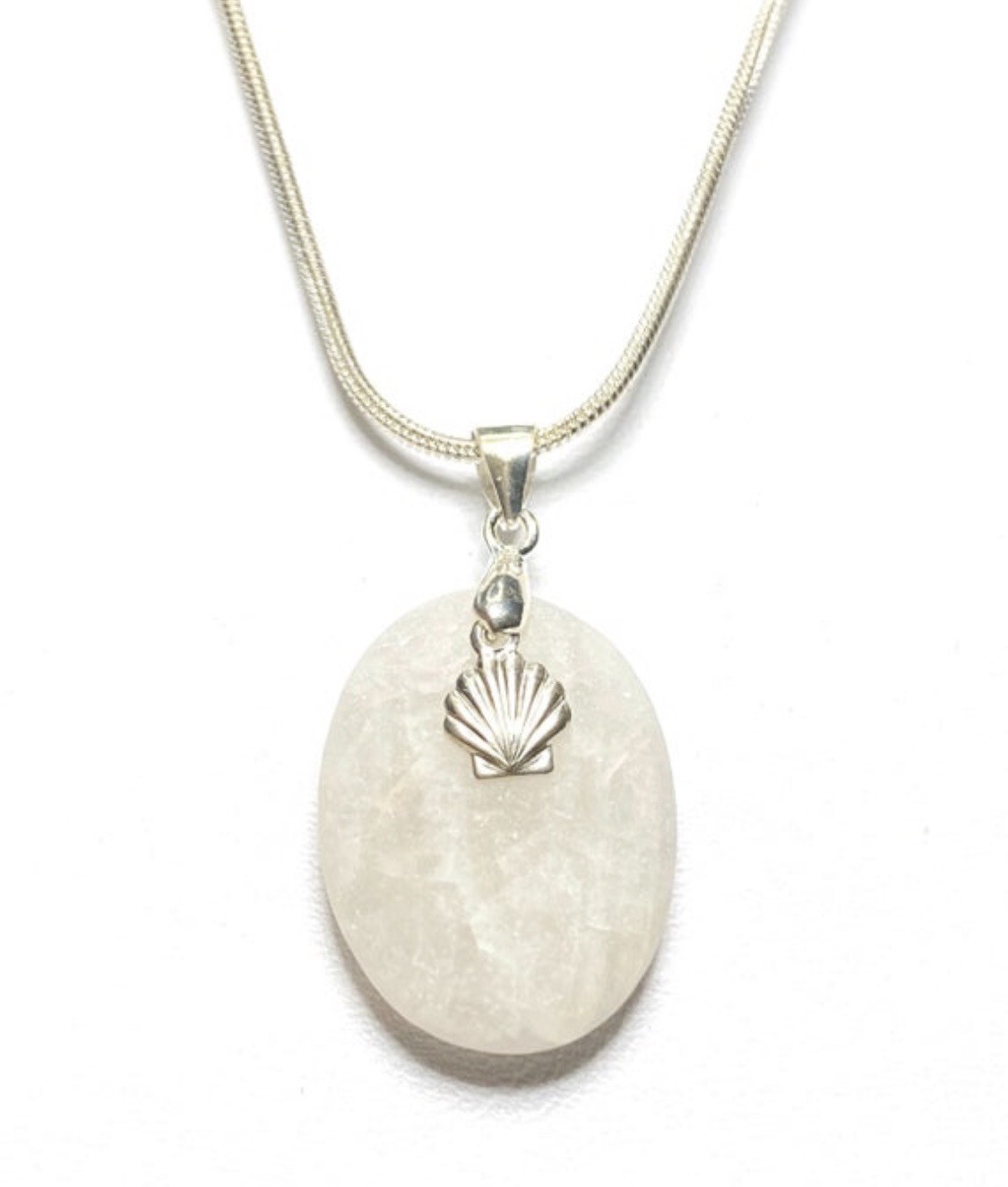 Genuine Beach Stone Cape May Diamond Necklace