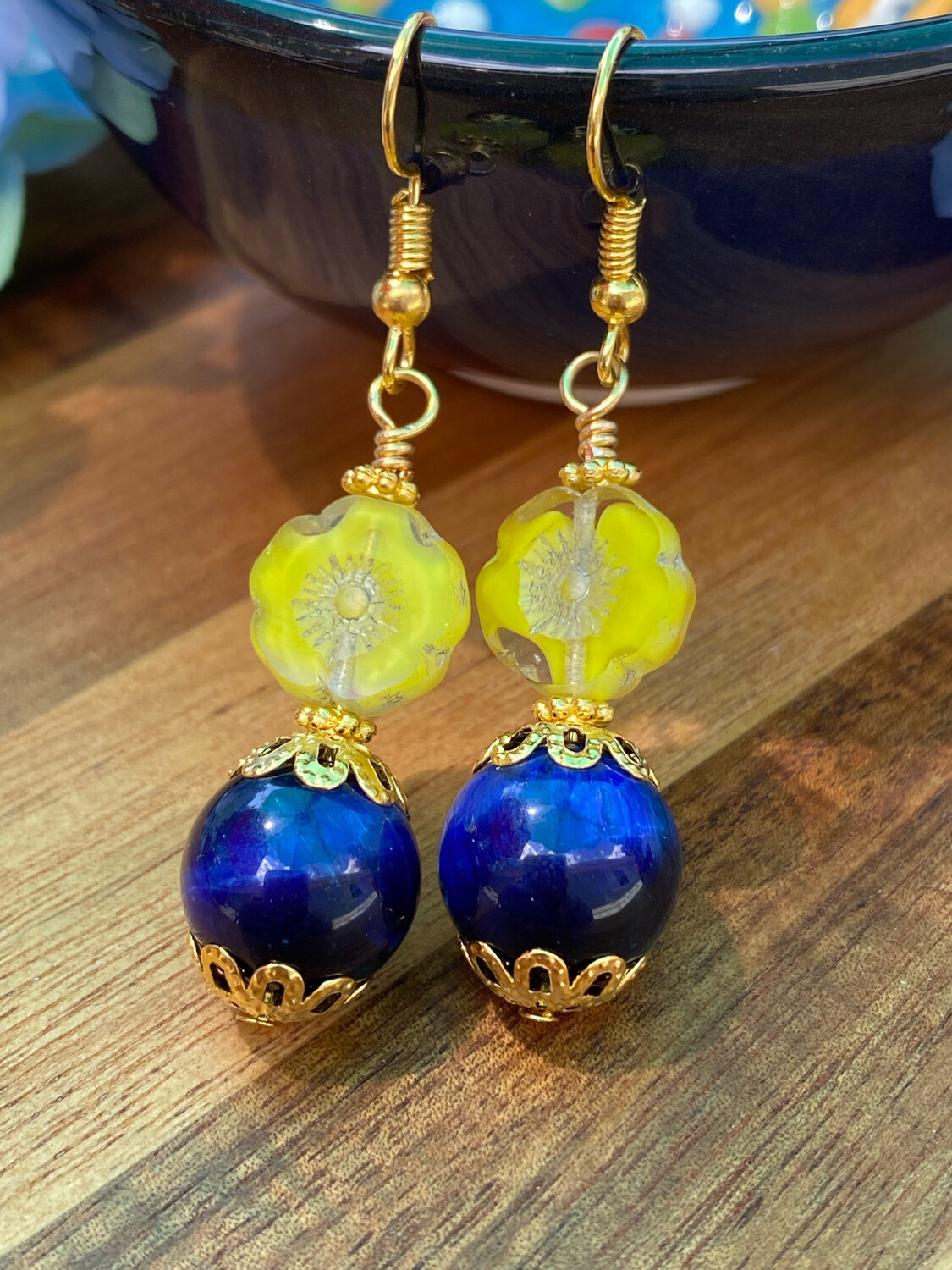 Support Ukraine Handmade Sunflower Earrings Gift For Her