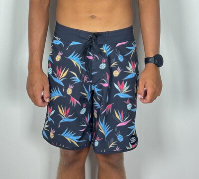 Lost Bathing Suit Men Men's 3D Short Sleeve Suit Shorts Beach Tropical  HawaiianSS Body Sports Shorts Suit Sports Suit 