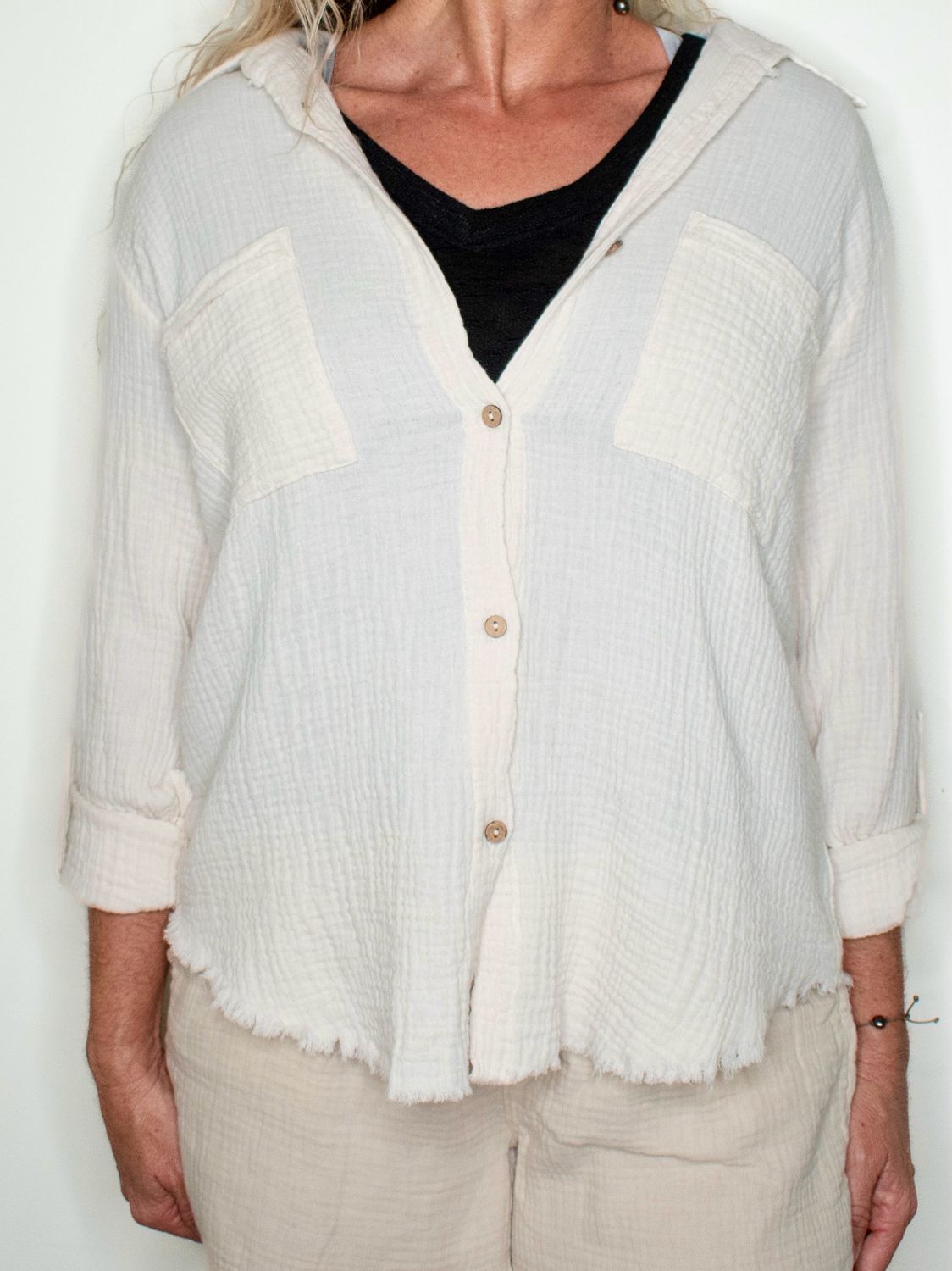 Button down Roll up Shirt