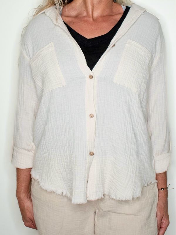 Button down Roll up Shirt