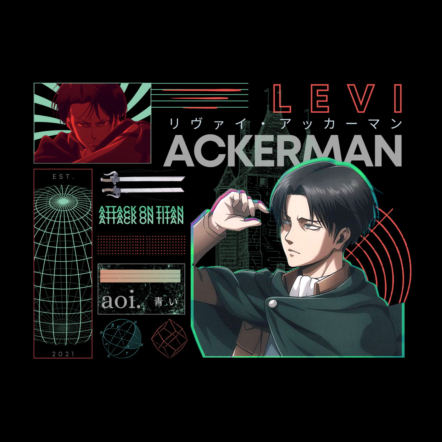 AOT, Levi - Unisex Hoodie