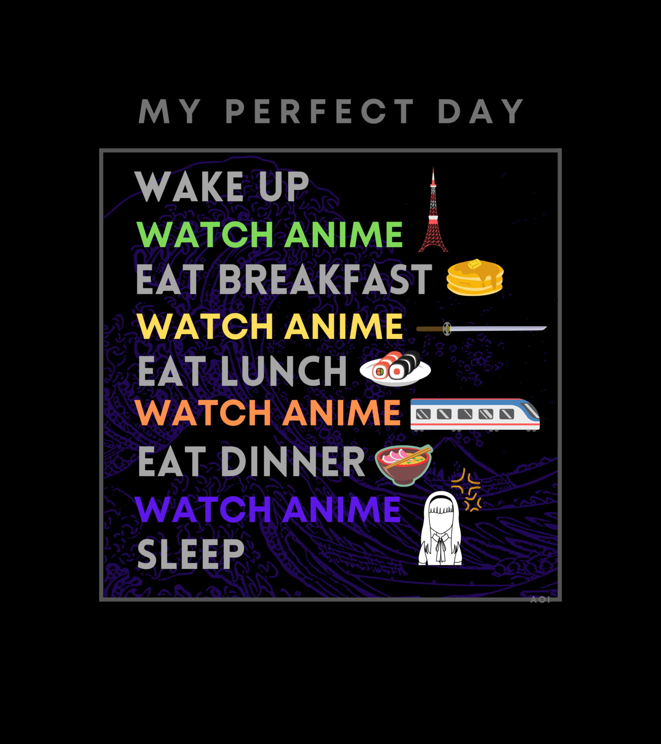 Perfect Day, Anime Version - Unisex Hoodie