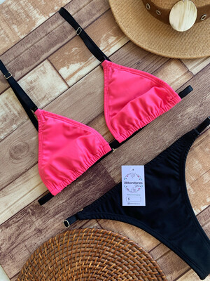Bikini Florida rosa y negro
