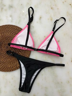 Bikini Florida rosa y negro