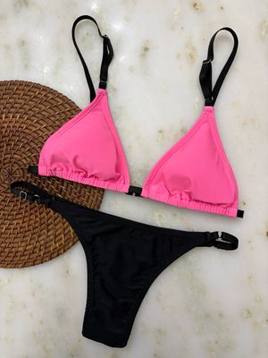 Bikini Florida rosa y negro