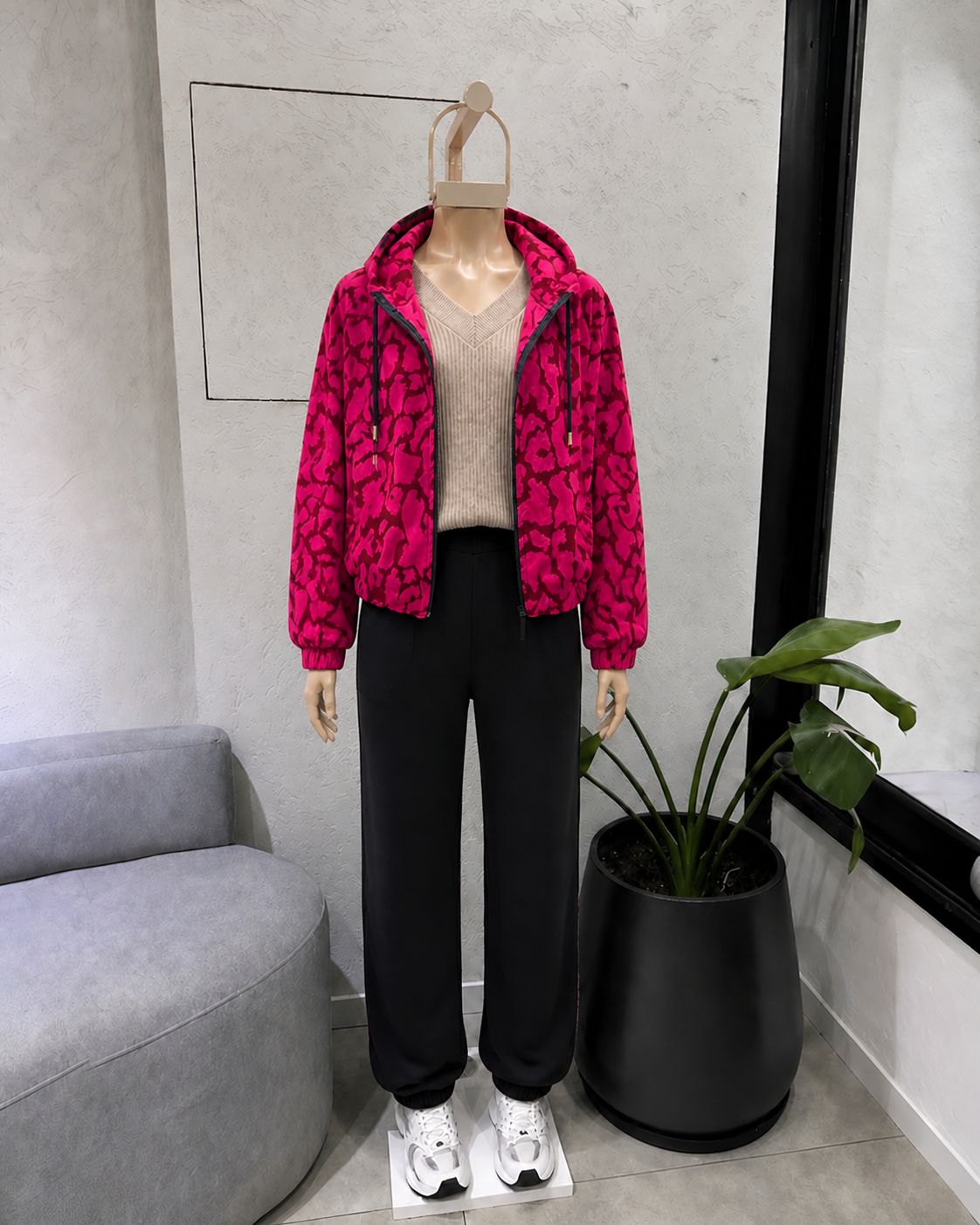 Campera Urban fucsia