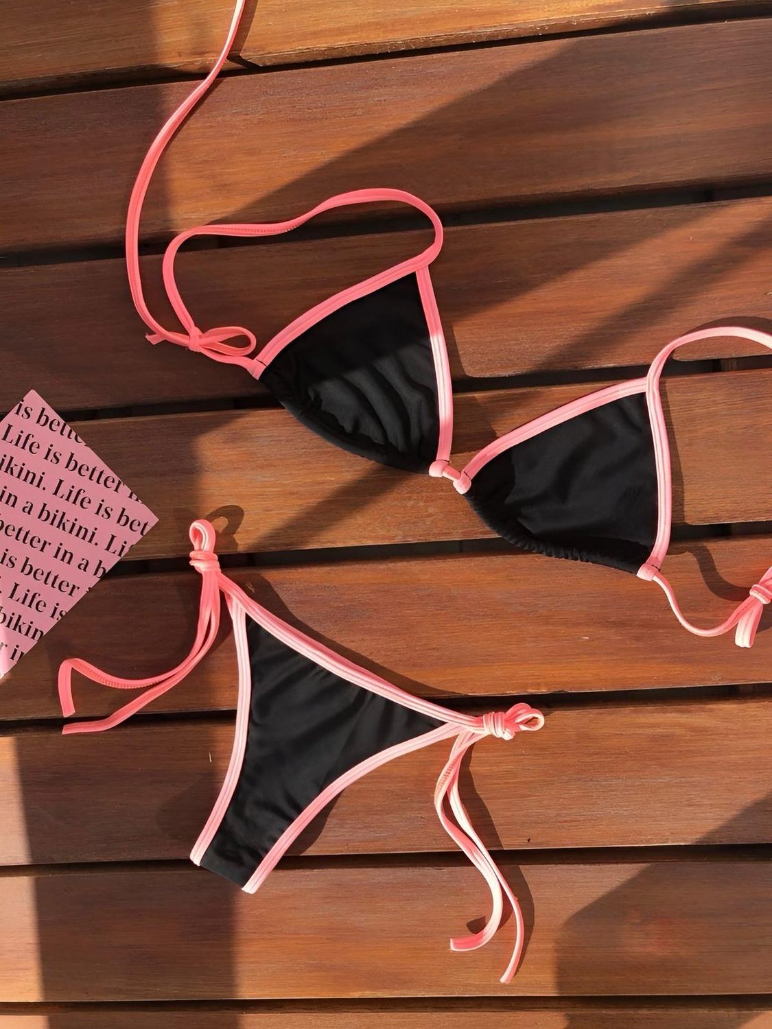 Paradise negro con rosa