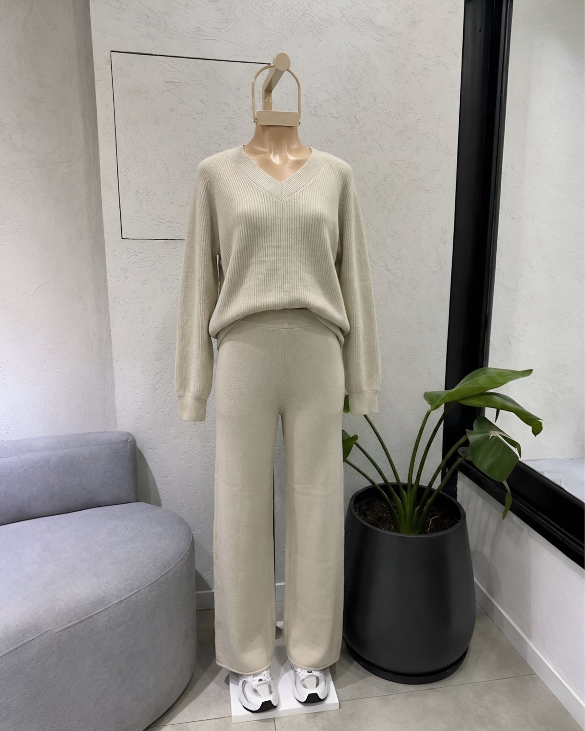 Conjunto ambar beige
