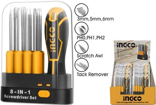AKISD0901- Interchangeable Screwdriver Set