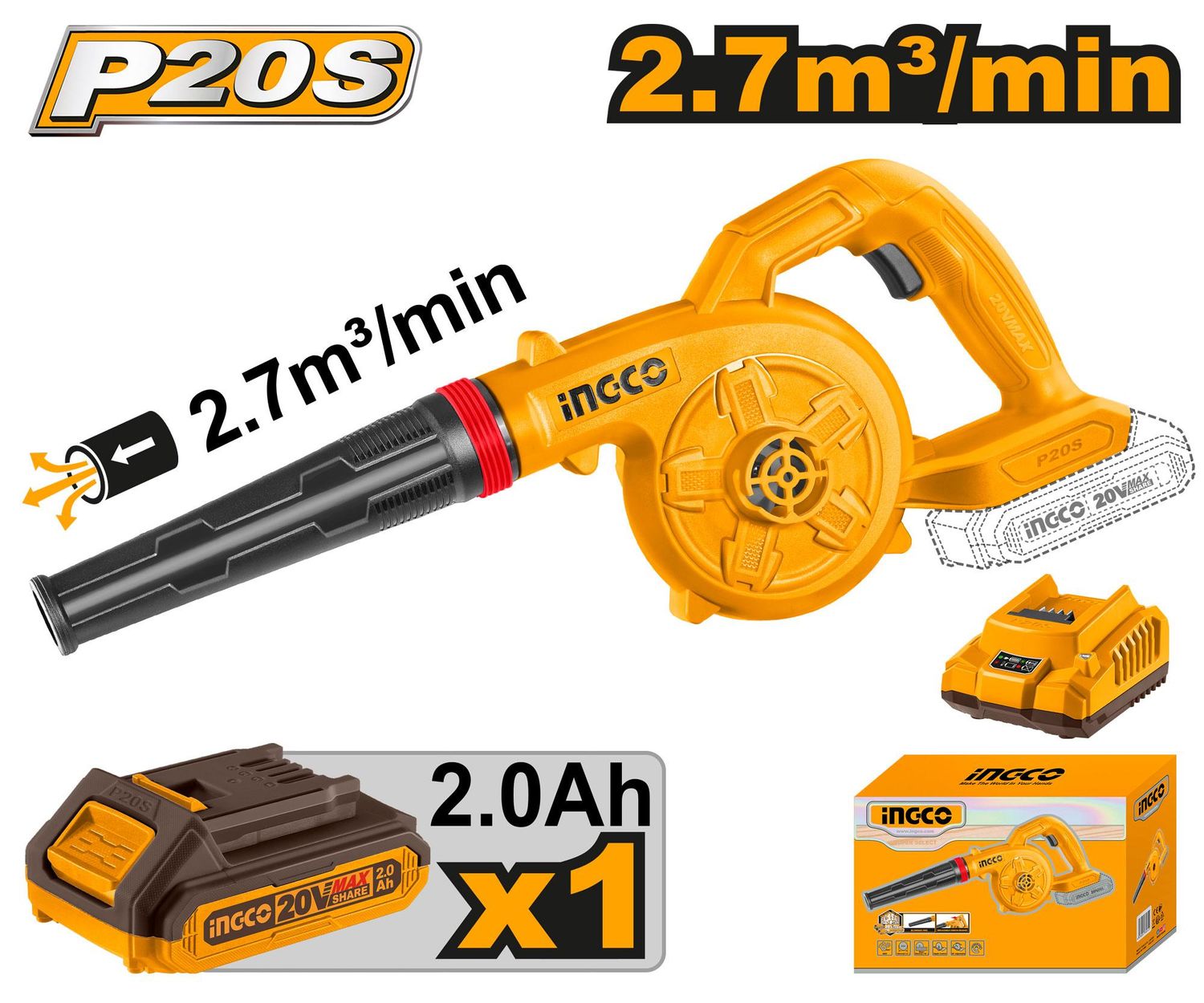 CABLI20781- Aspirator Blower Cordless