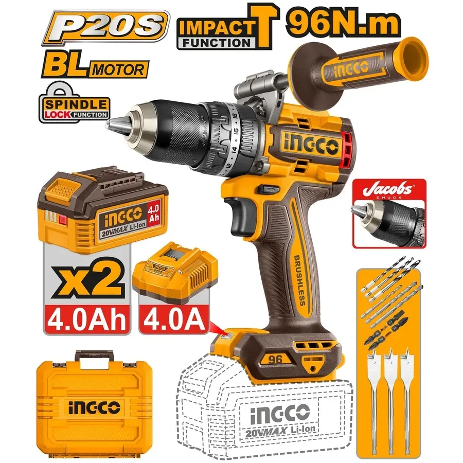 CIDLI209686 - Cordless Impact Drill 96Nm