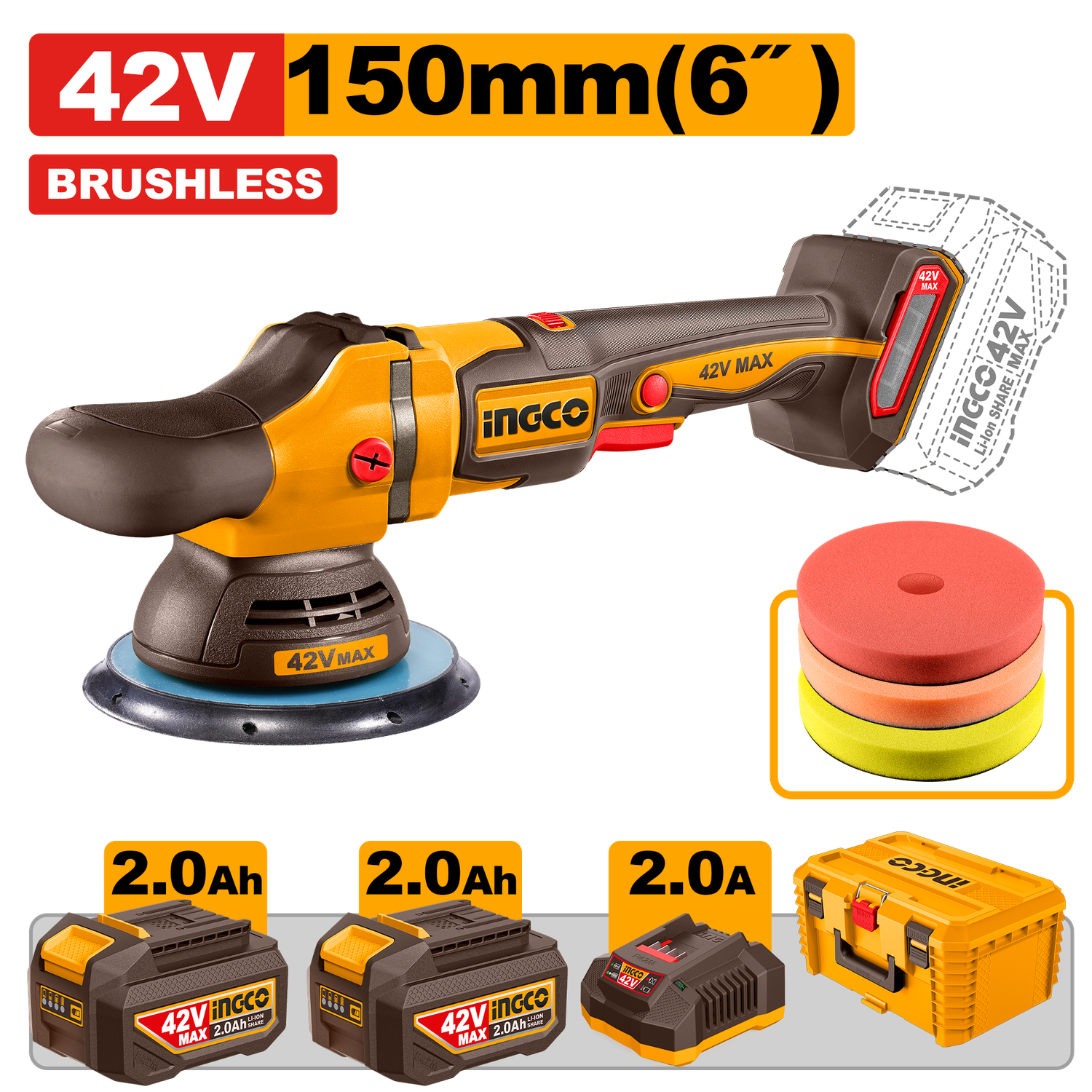 42V MAX Cordless Polisher  Brushless - APLI42152