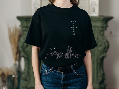 travis scott, cactus jack unisex round neck t shirt.