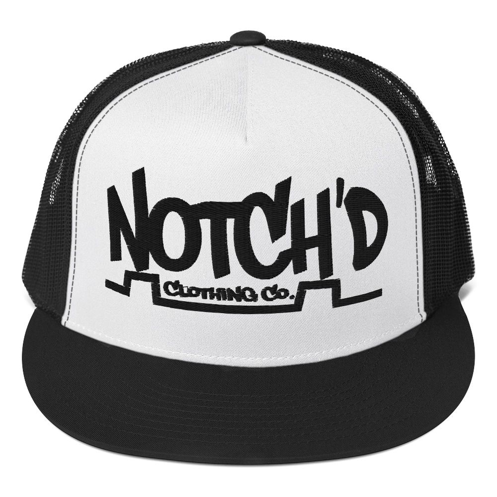 Big Logo Black Embroidery Trucker Cap -12 Cap Color Combinations (Yupoong 6006)