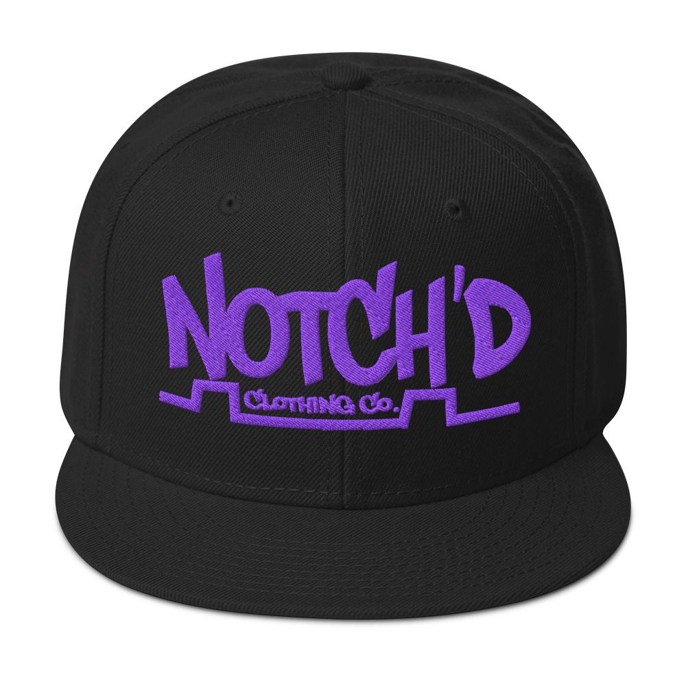 Big Logo Snapback Purple Embroidery -16 Cap Color Combinations (Otto Cap 125-978)