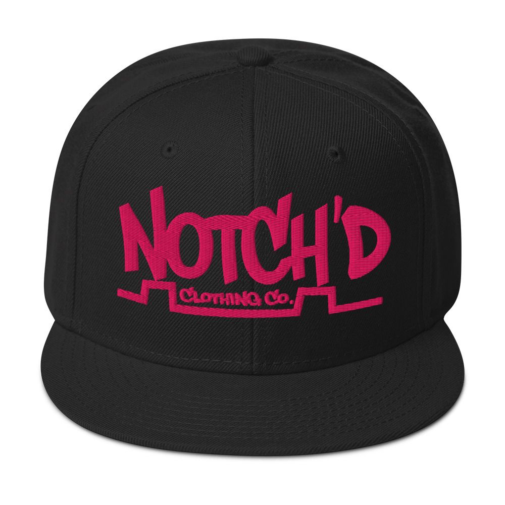 Big Logo Snapback Flamingo Pink Embroidery -16 Cap Color Combinations (Otto Cap 125-978)