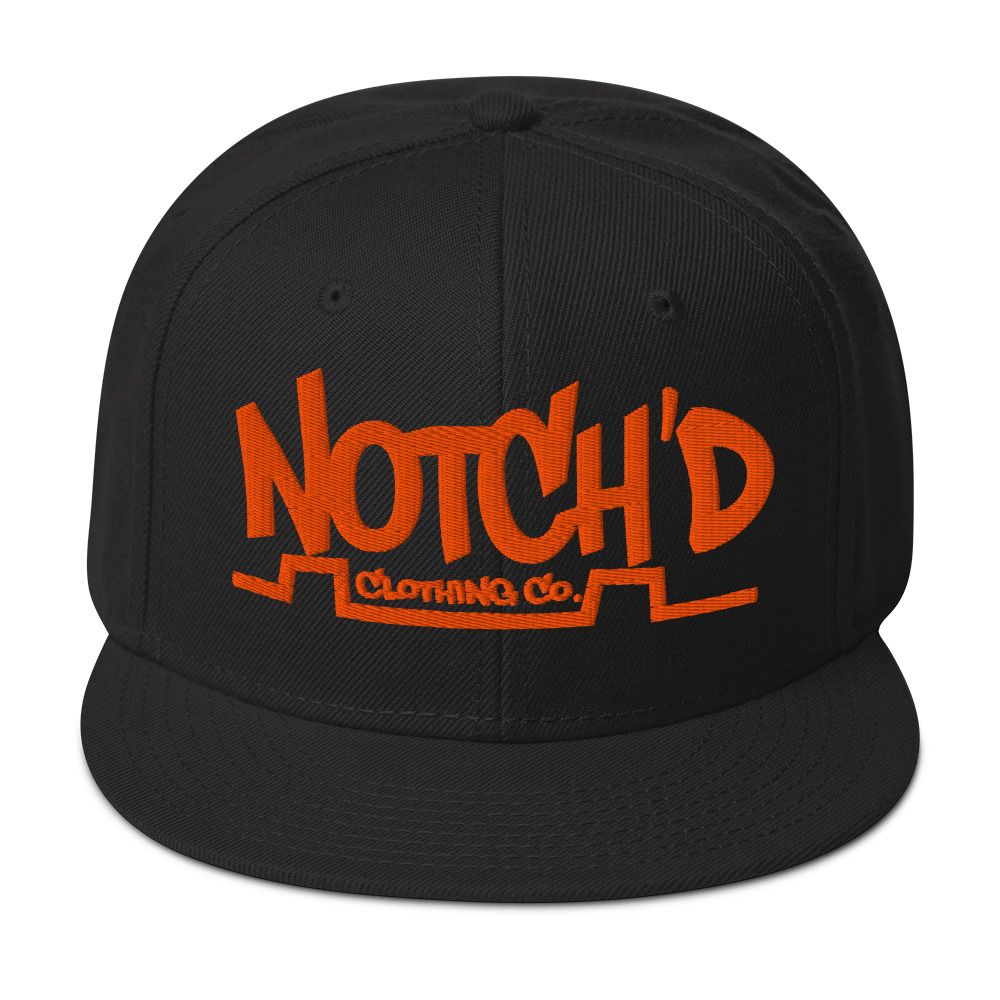 Big Logo Snapback Orange Embroidery -16 Cap Color Combinations (Otto Cap 125-978)