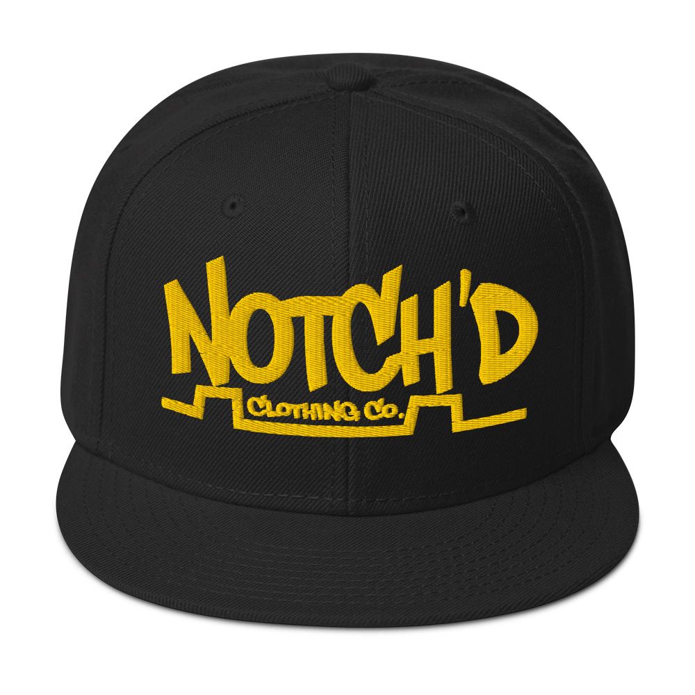 Big Logo Snapback Gold Embroidery -16 Cap Color Combinations (Otto Cap 125-978)