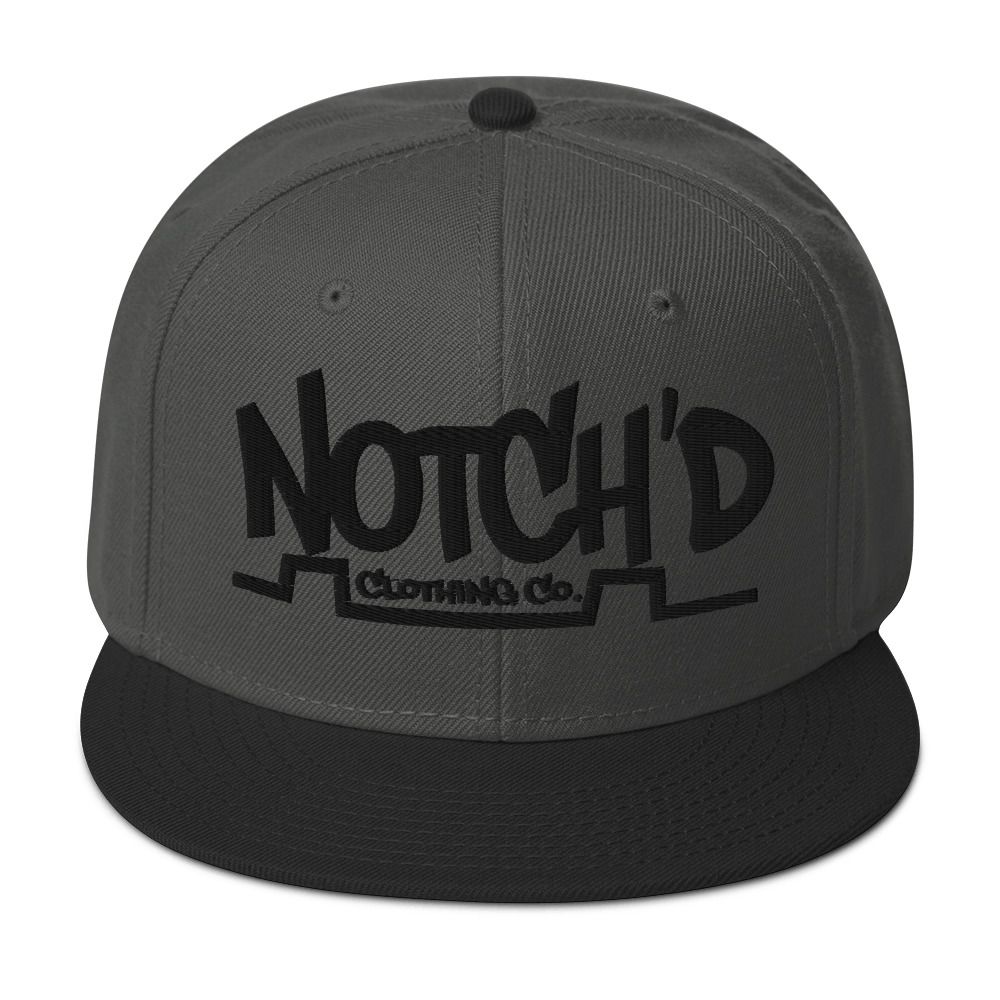 Big Logo Snapback Black Embroidery -16 Cap Color Combinations (Otto Cap 125-978)