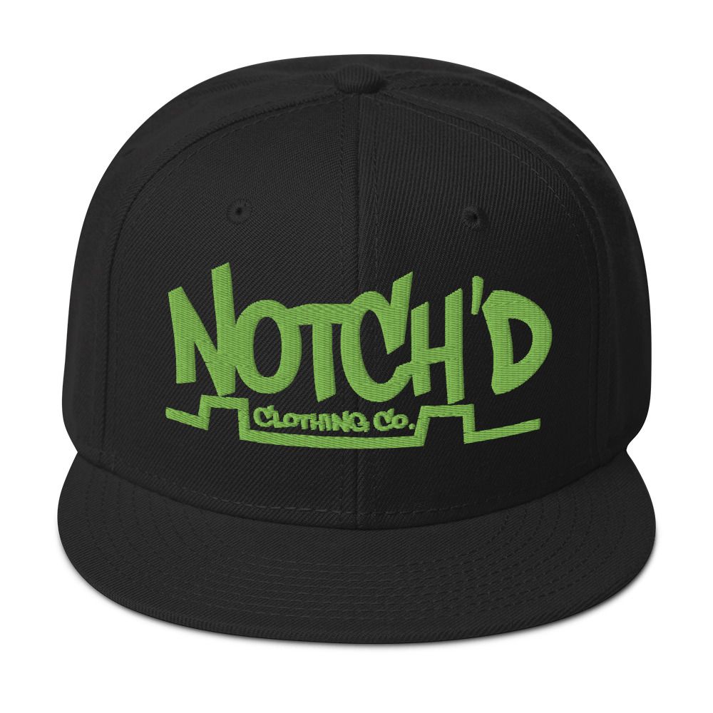 Big Logo Snapback Kiwi Green Embroidery -16 Cap Color Combinations (Otto Cap 125-978)