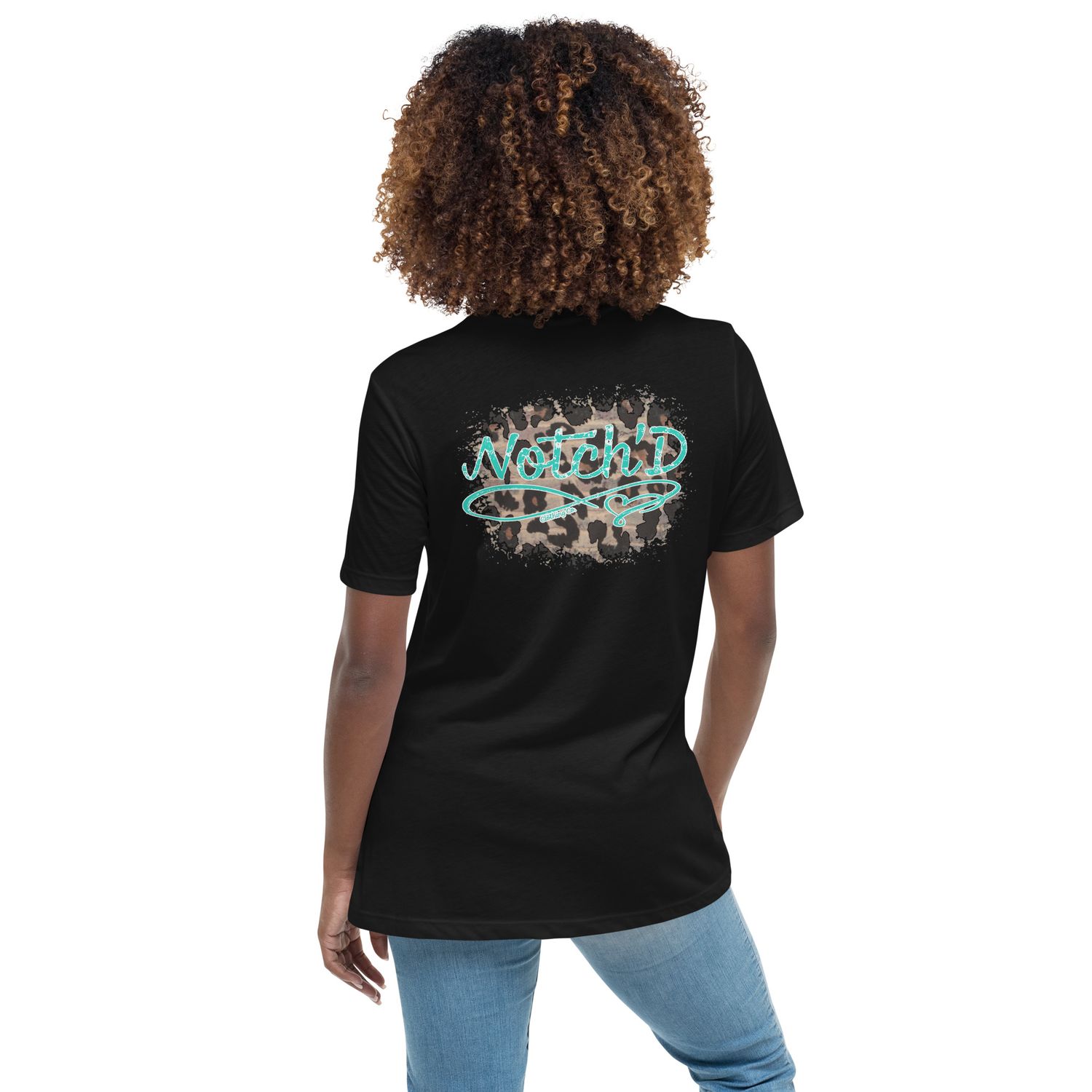 Cheetah Print Women&#39;s Relaxed T-Shirt (Bella + Canvas 6400)