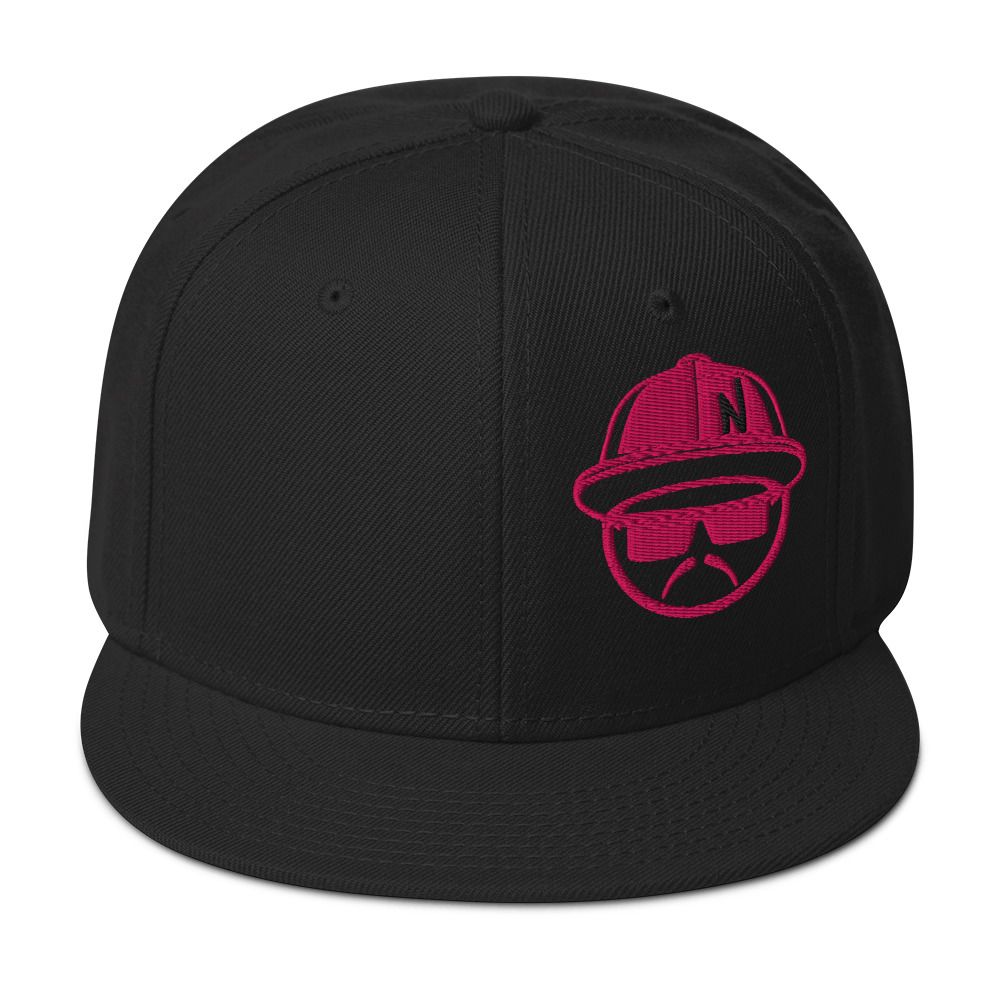 Lowguy Snapback Flamingo Pink Embroidery -16 Cap Color Combinations (Otto Cap 125-978)