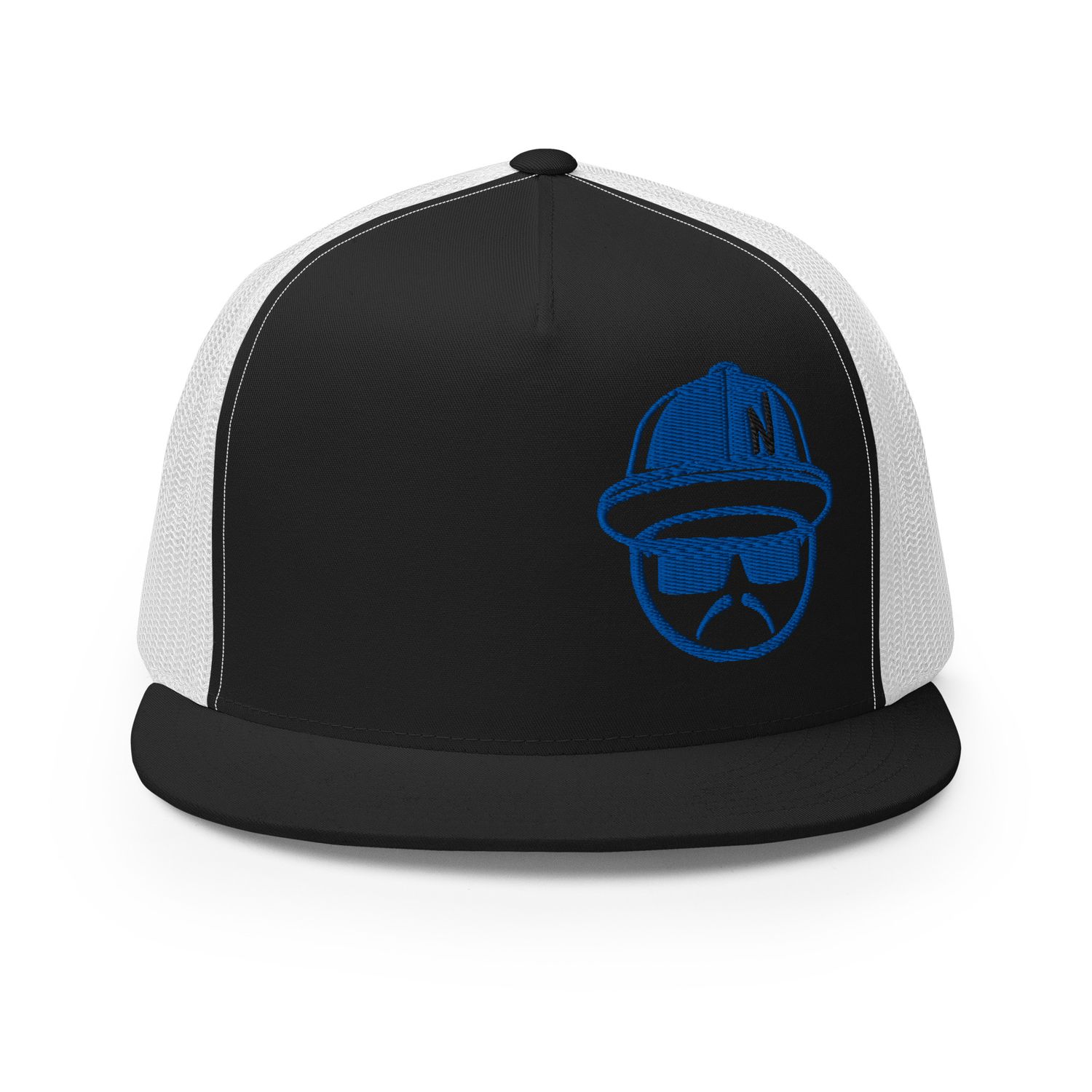 Lowguy Royal Blue Embroidery Trucker Cap -12 Cap Color Combinations (Yupoong 6006)