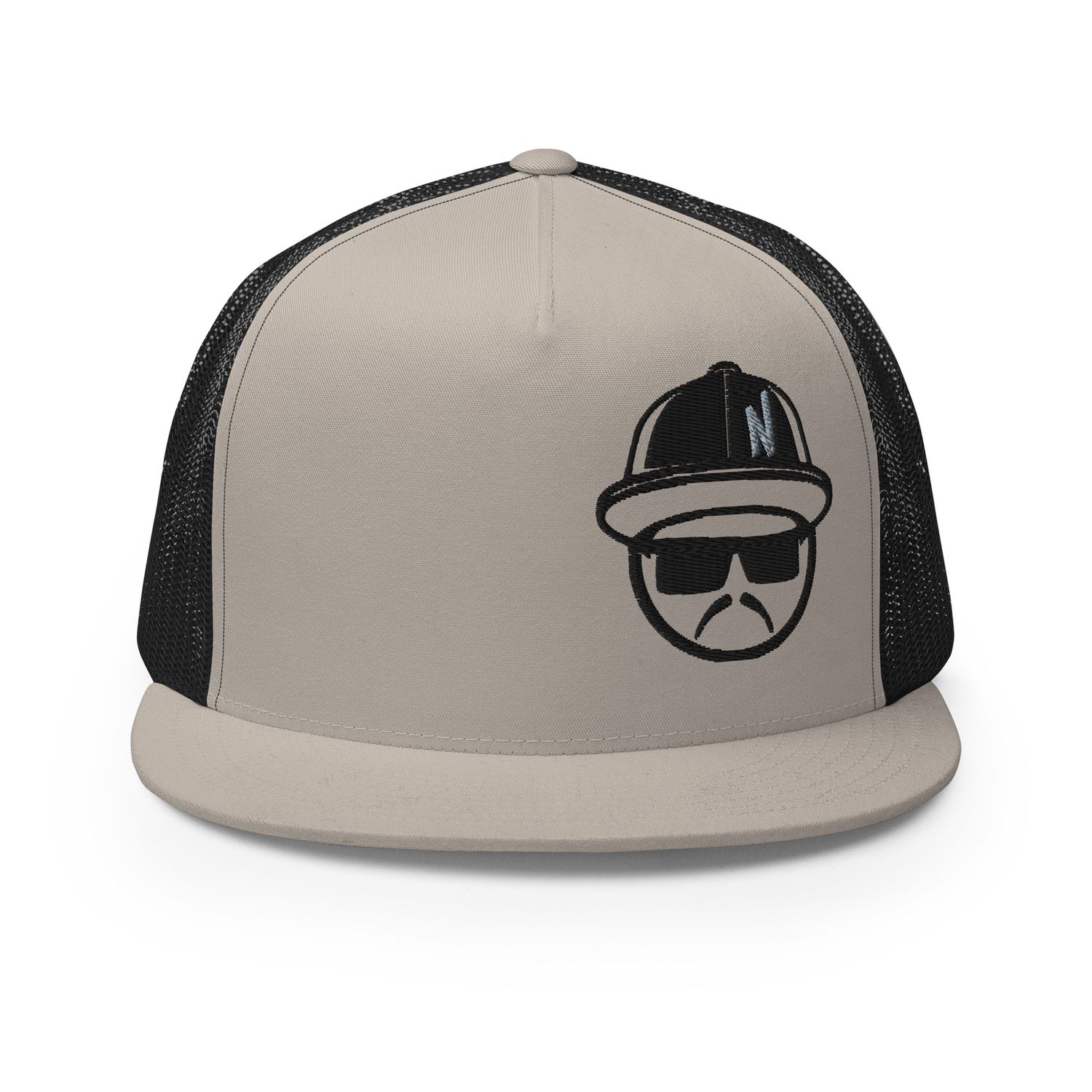 Lowguy Black Embroidery Trucker Cap -12 Cap Color Combinations (Yupoong 6006)