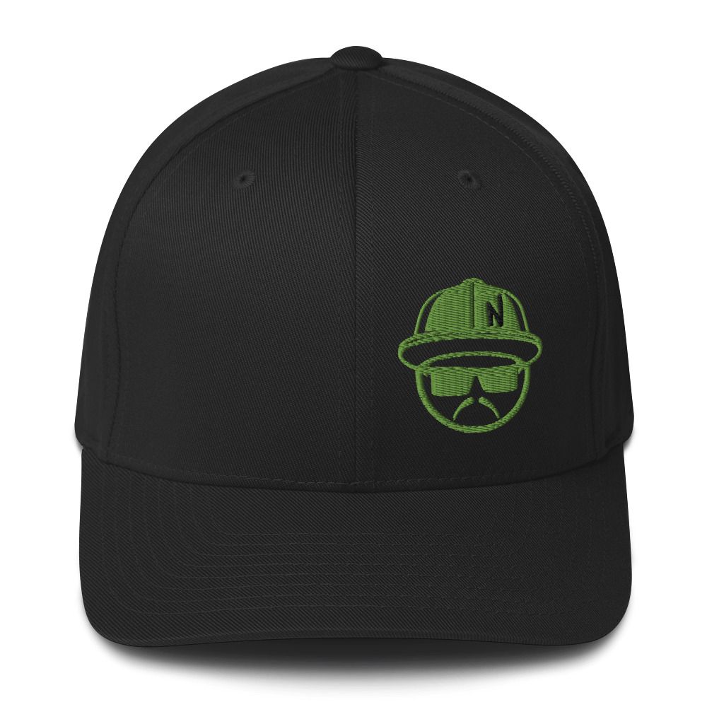 Lowguy Fitted Cap Kiwi Embroidery -10 Cap Color Options (Flexfit 6277)
