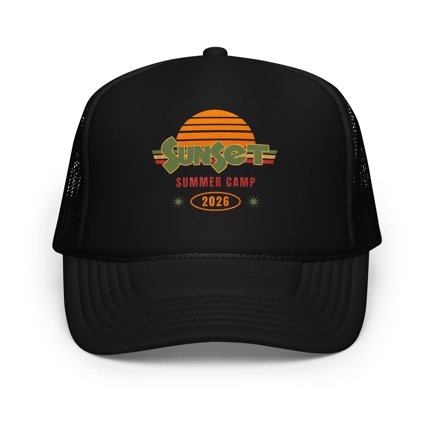 SunSet CnD Printed Design Foam trucker hat