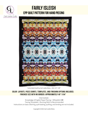 Fairly Isleish Hand-Pieced Quilt Pattern (EPP) - PDF Download