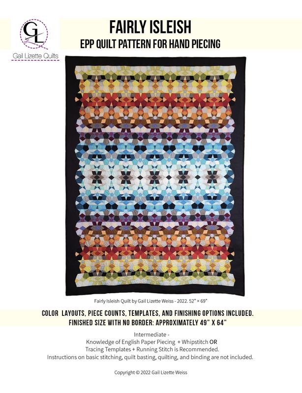 Fairly Isleish Hand-Pieced Quilt Pattern (EPP) - PDF Download