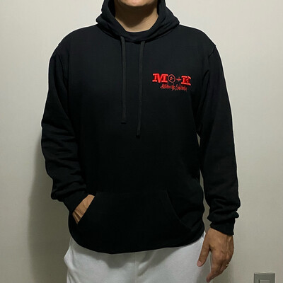 Sudadera M2+K Negra/Bordado Rojo ENVÍO GRATIS