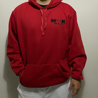 Sudadera M2+K Roja/Bordado Negro ENVÍO GRATIS