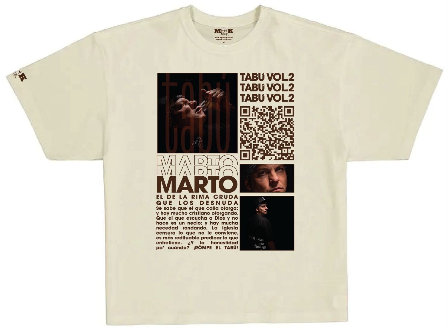 Playera Marto Tabú Vol. 2 Beige ENVÍO GRATIS