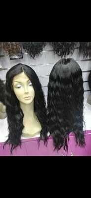 Black Semi human wig