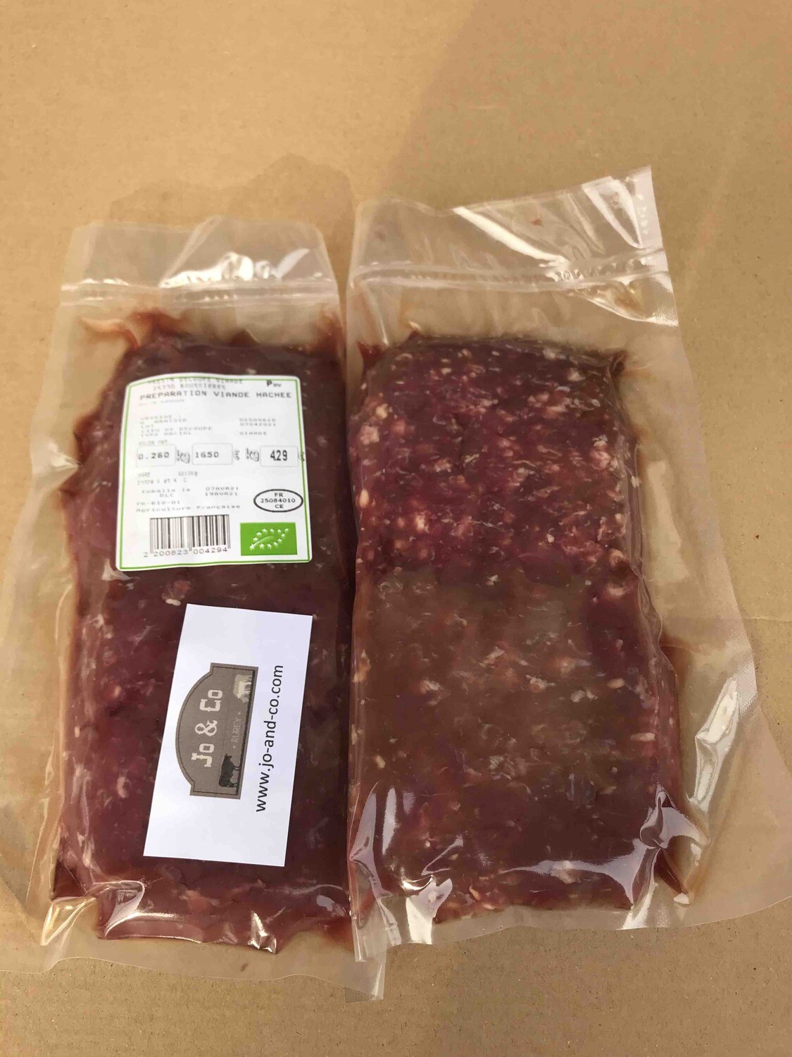 Steak haché Angus (paquet de 4 pièces)