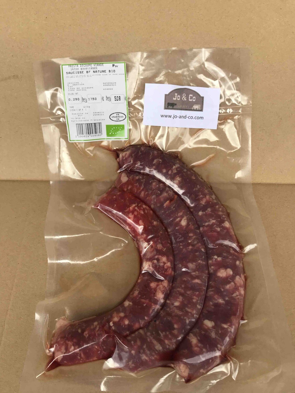 Saucisse à griller Angus (paquet de 3 pièces)