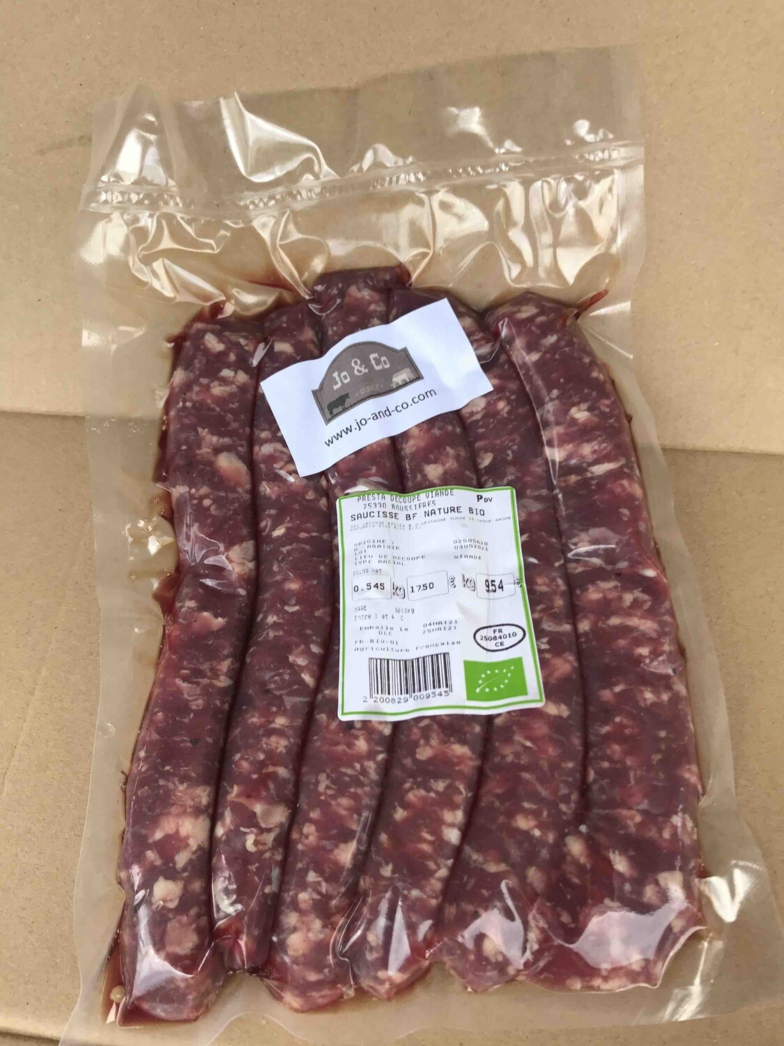 Saucisse à griller Angus (paquet de 6 pièces)